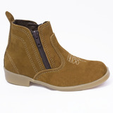 Botina Bota Infantil Unissex Bota Country Kids Texana Couro