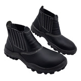 Botina Bota Segurança Elastico Couro Epi Bico Pvc Safetline
