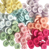 Botões Coloridos Para Roupas E Artesanato - 48 Un. Grande