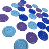 Botões Coloridos Roupas E Artesanato Grande 30 Unidades