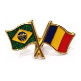 Bótom Pim Broche Bandeira Brasil X