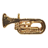 Bótom Pim Broche Bombardino Instrumento Musical Folheado