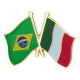 Bótom Pin Broche Pin Bandeira Brasil X Italia