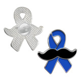 Boton Buton Broche Novembro Azul Outubro