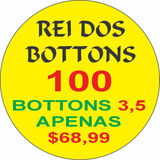 Botons Button Bottons Broche Personalizado 100 Un Tam 3,5cm