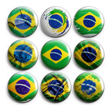 Botton Bandeira Do Brasil - Kit