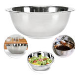 Bowl Bacia Tigela Vasilha Aço Inox Funda Doces Receitas