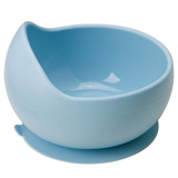 Bowl Em Silicone Com Ventosa Bebê Infantil Buba Azul
