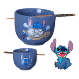 Bowl Pote Balde Hashi Stitch 500ml Comida Japonesa Salada