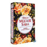 Box Bíblia Estudo Da Mulher Sábia Capa Floral Preta E Livro