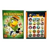 Box Caixa Quadrinhos Disney Gibis Adesivos Giz 