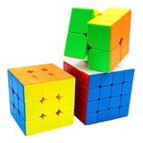 Box Cubo Mágico Quebra Cabeça Profissional 2x2 3x3 4x4 Promo