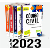 Box Livros 2023 - Código Civil + Código Processo Civil + Código Penal + Código De Processo Penal