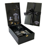 Box Whisky Jack Daniels 375ml + 2 Copos + Dosador Presente