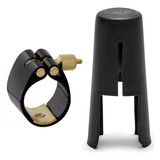 Braçadeira Couro Para Boquilha Barkley Jazz Hybrid Sax Alto