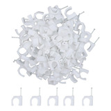 Braçadeira De Fio Plástico De 100pcs Com Prego 20mm L