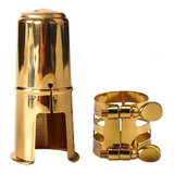 Braçadeira Metal Dourada + Cobre Boquilha Sax Alto