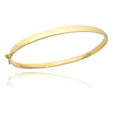 Bracelete Ouro 18k Maciço 4mm Pulseira Grossa Fecho Gaveta Comprimento 20 Cm