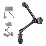 Braço Articulado Hot Shoe Magic Arm 11 Ballhead 1/4 Sapata