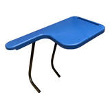 Braço E Prancheta Plástica Azul P/ Cadeira Universitária Le