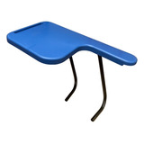 Braço E Prancheta Plástica Azul P/ Cadeira Universitária