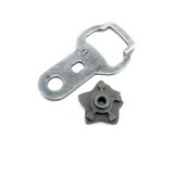 Braço Seletor + Estrela De Cambio Cg 125