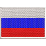 Brasão Bordado Bandeira Rússia P/ Colete
