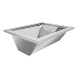 Braseiro De Embutir Inox P/ Churrasqueira Carvão 48x50cm 