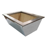 Braseiro P/ Embutir Inteiro Em Aço Inox -80x50x24 -novo