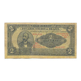 Brasil - R-087, 2 Mil Réis 1921 Autografada Série 44 Mbc/sob