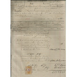 Brasil 1893 Fiscais Guia De Importação 1 Selo De 200 Réis