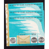 Brasil 1981 3 Blocos Clube Filatélico Do Brasil Mint Sem Car