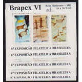 Brasil 1985 Pinturas Rupestres 5 Blocos Mint Goma S/ Carimbo