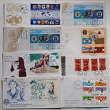 Brasil Ano 1984 Envelopes 34 Fdc Carimbos Comemorativos