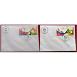 Brasil Fdc- Blocos Entrega Bandeiras Olímpica E Paralímpica