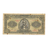 Brasil R-088, 2 Mil Réis 1923, Autografada Série 1ª, Mbc/sob