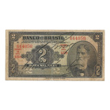 Brasil R-194b, 2 Mil Réis 1923 Autografada Série 125 Mbc/sob