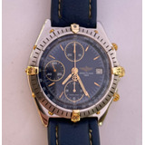 Breitling Cronomat Aço Ouro Azul Rolex Bvlgari Tag Omega