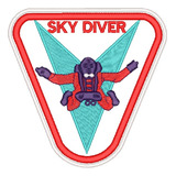 Breve Bordado Paraquedismo Sky Diver Paraquedista