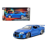 Brian Nissan Skyline Gt-r Bnr34 Velozes E Furiosos Jada 1/24