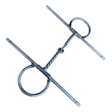 Bridão Caneta Cavalo Montaria Inox Agulha Bocal Torcido