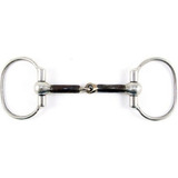 Bridão D Bolinha Inox Bocal Banhado A Ferro Para Cavalo 