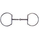 Bridão D Grande Para Cavalo Material Inox Com Bocal Torcido