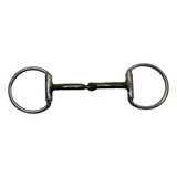 Bridão D Para Cavalos De Inox Com Bocal Liso Grosso De Ferro