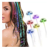 Brilho Led Presilha De Cabelo Barrettes Fibra Optica Trança