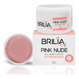 Brilia Pink Nude Para Unhas Em Gel Hard Autonivelante 25g