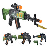 Brinquedo Arma Metralhadora Eletrônica Fuzil Rifle