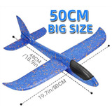 Brinquedo Avião Planador De Espuma 50cm