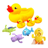 Brinquedo Banho Banheira Nada Sozinho Pato De Borracha Vinil
