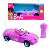 Brinquedo Barbie Carrinho Rosa Controle Remoto